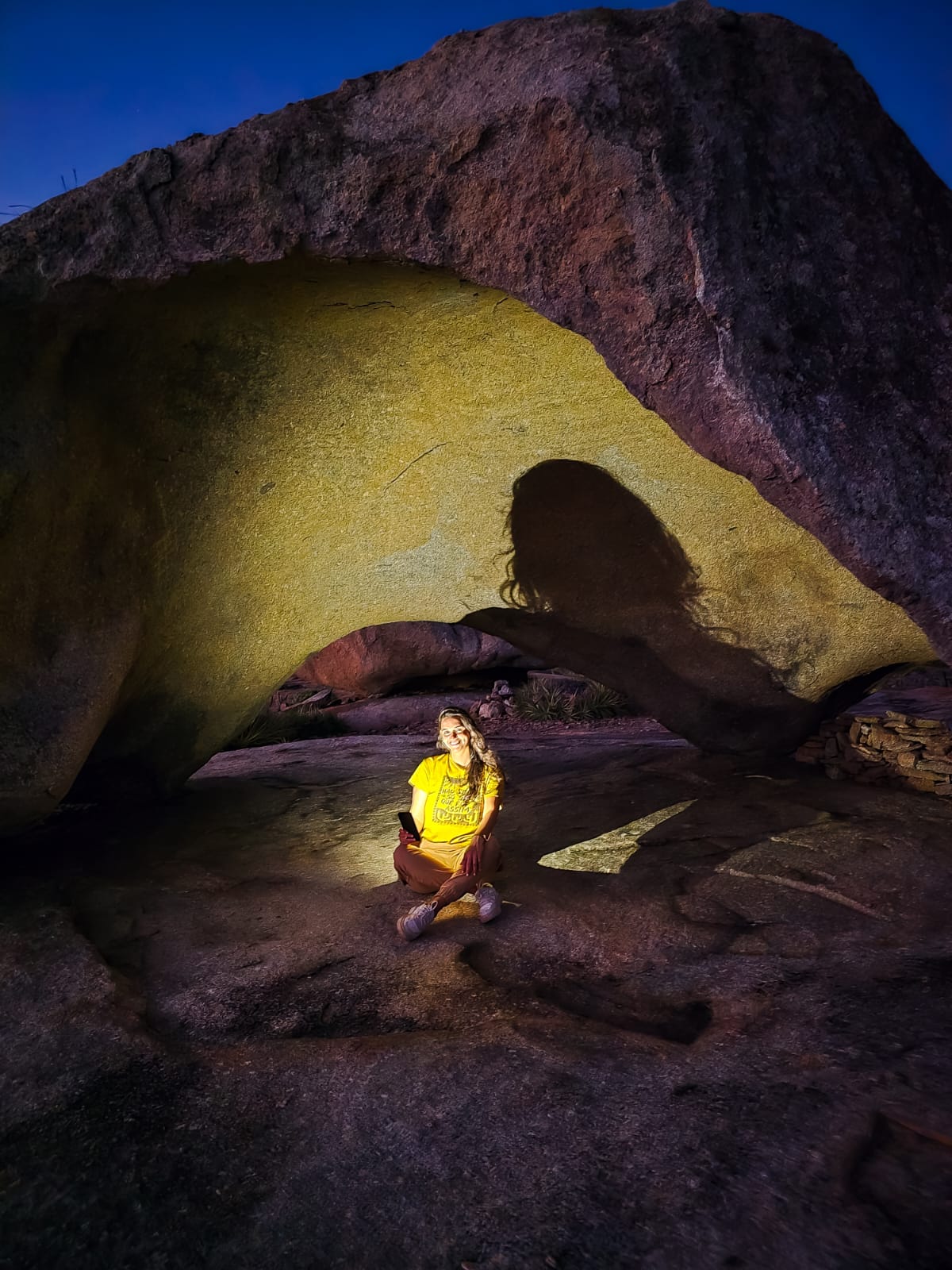 Pôr do sol no Lajedo do Pai Mateus, Paraíba